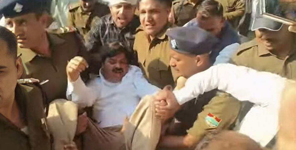 Ganesh Godiyal detained: Congress Leader Ganesh Godiyal Detained by Police in Dehradun
