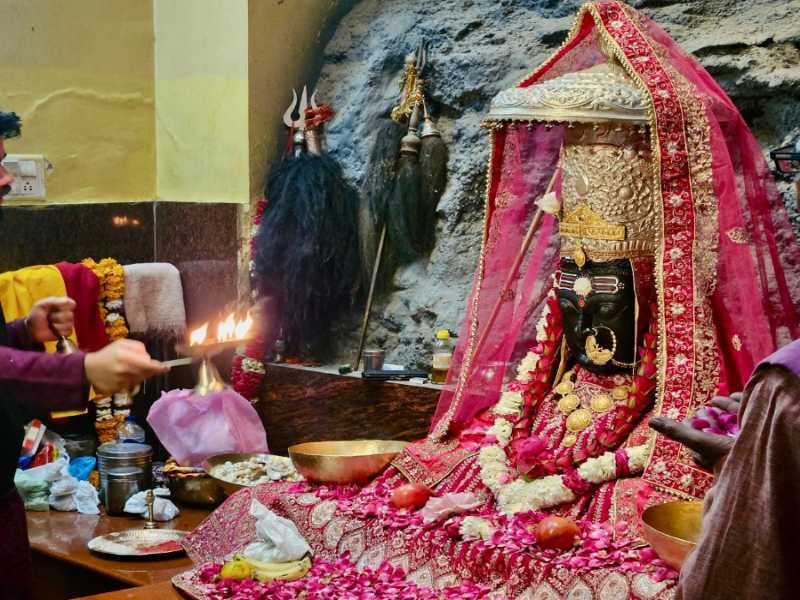 Baba Grows Barley on His Head During Navratri