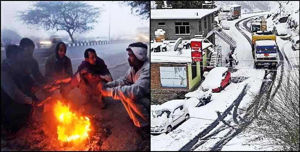 Snowfall in Uttarakhand: More Snowfall due to Cold Wave in Uttarakhand