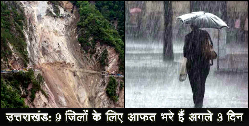 उत्तराखंड न्यूज: rain alert in uttarakhand nine districts