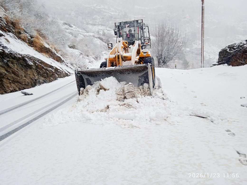 Snowfall in Mukhba and Dharali