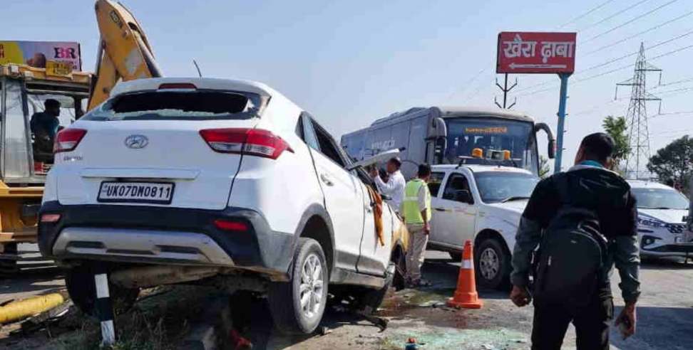 Haridwar Highway Accident: Car Overturns on Haridwar Highway Near Majri Grant