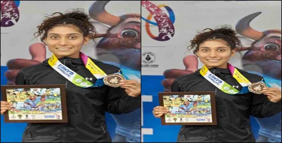 Ankita Dhyani National Games: Pauri Garhwal Girl Ankita Dhyani Won Bronze Medal in National Games