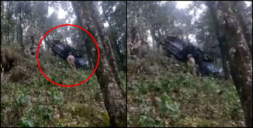 उत्तराखंड न्यूज: BADRINATH HIGHWAY TRUCK FALLEN IN DITCH