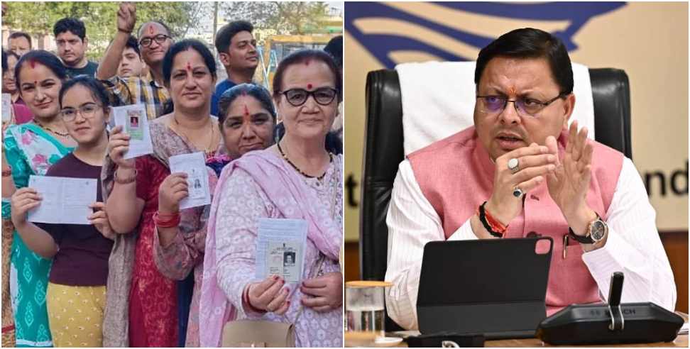 CM Dhami Action on Boycott Voting in Lok Sabha Elections 2024