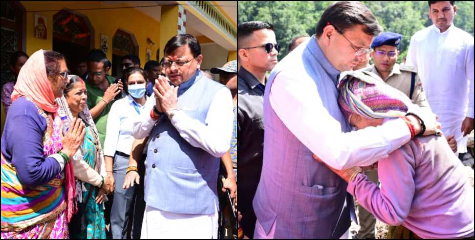 CM inspected disaster areas: CM inspected disaster affected areas in Nanda Nagar