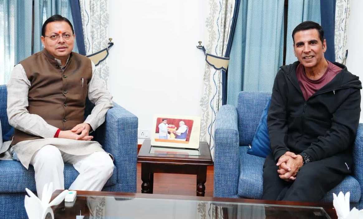 Akshay Kumar Meets Uttarakhand CM Dhami