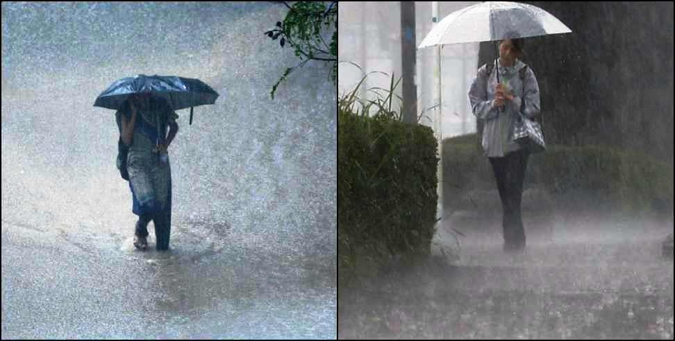 Uttarakhand rain forecast: heavy rainfall forecast for 5 districts in uttarakhand