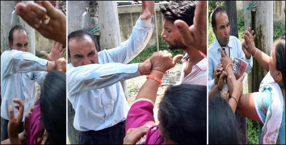 haldwani water shortage: Woman thrashes water tanker worker in Haldwani