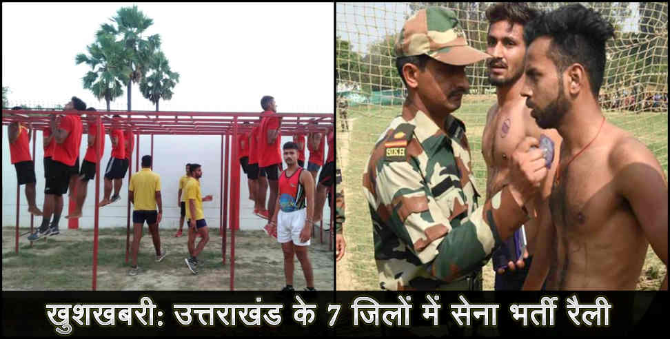 indian army uttarakhand: army recruitment relly in uttarakhand from november