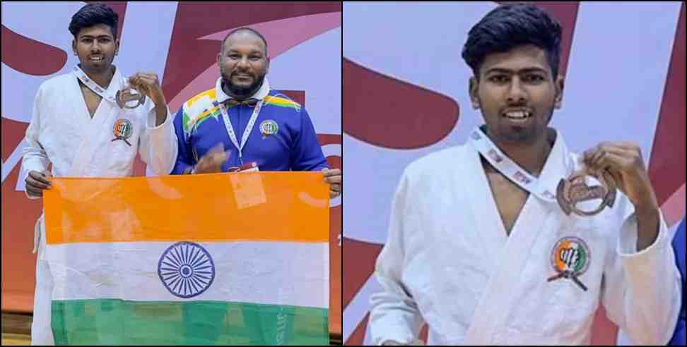 Uttarakhand Jai Prakash Asian Championship: Rudrapur Jai Prakash won medal in Ju-Jitsu Asian Championship