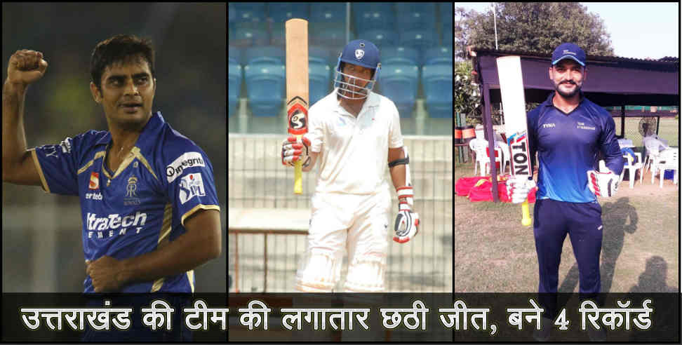 uttarakhand cricket team: uttarakhand cricket team won six consicutive match in vijay hazare trophy
