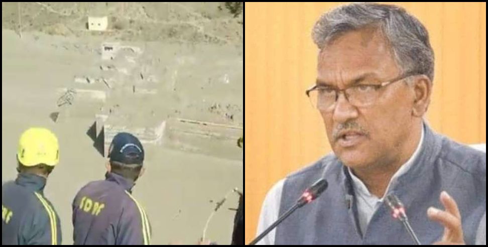 Chamoli Disaster: Cm trivendra tweet on chamoli dam news