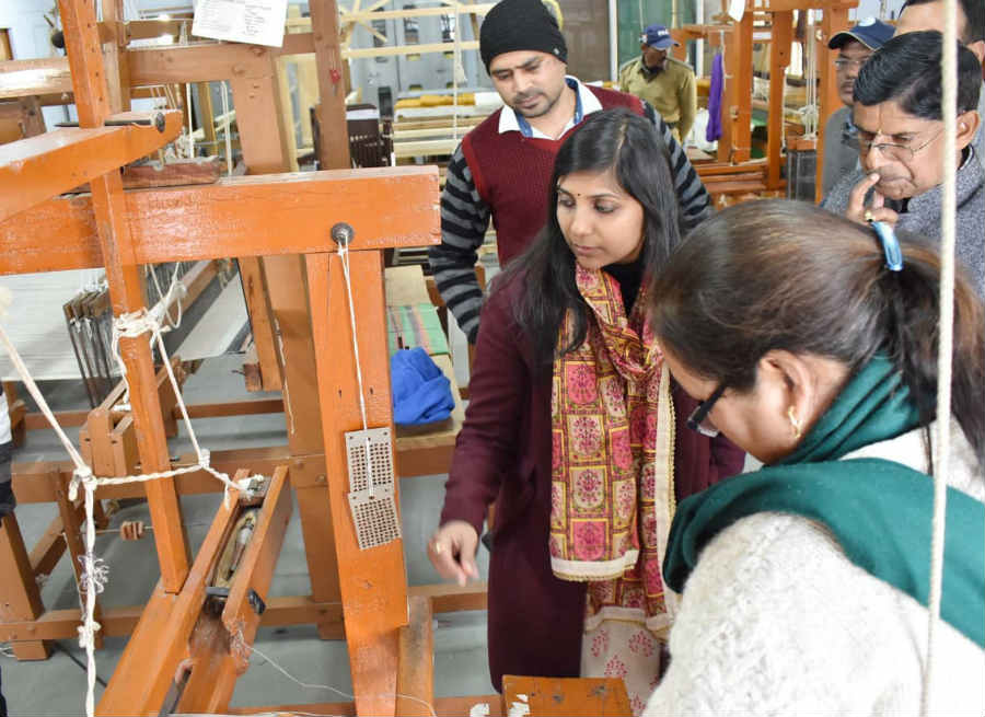 DM swati s bhadauriya good work Women would make designer woollen clothes in chamoli