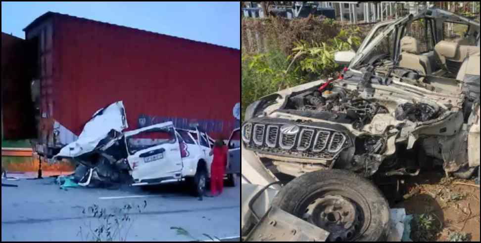 Bulandshahr truck scorpio collision: Scorpio collides with truck in Bulandshahr 5 killed