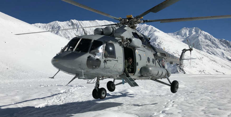 Itbp: Itbp jawans evacuated by helicopter