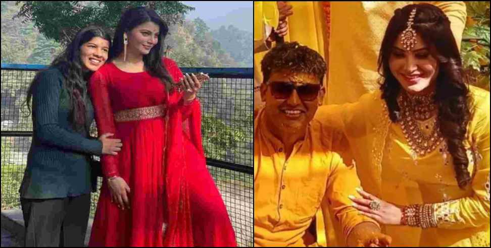 kotdwar urvashi rautela latest photo: urvashi rautela brother marriage kotdwar uttarakhand