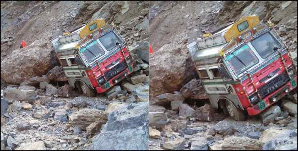 Badrinath Highway Landslide: landslide on badrinath road at pipalkoti