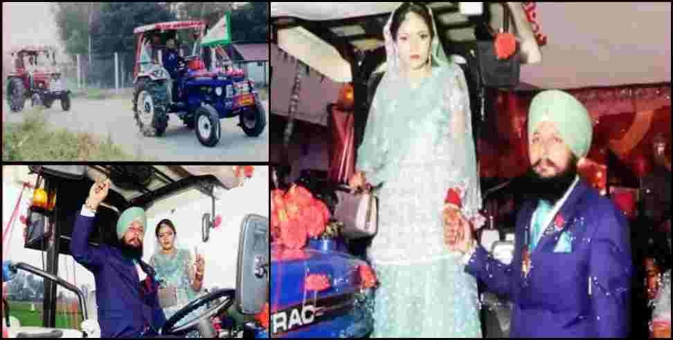 Manpreet navneet Wedding Tractor Ramnagar: Manpreet navneet Wedding in Tractor Ramnagar Nainital