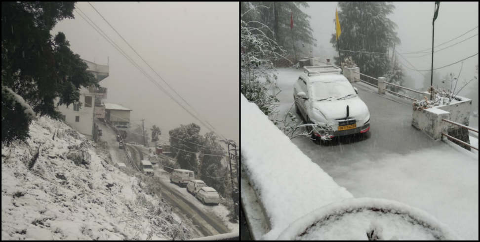 उत्तराखंड न्यूज: snowfall pics in uttarakhand