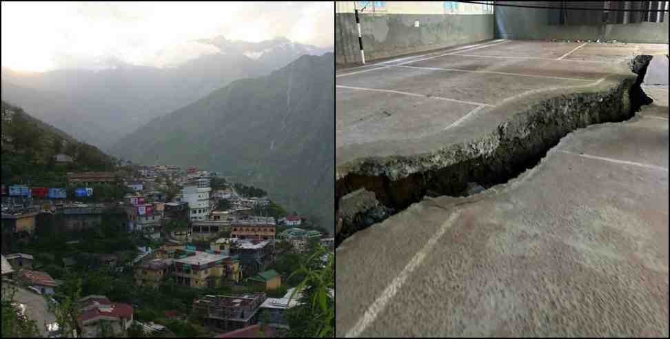 joshimath sinking latest update: sound of flowing water under the houses in Joshimath