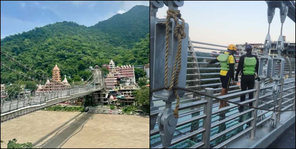 Tourist falls into Ganga: Tourist falls into Ganga from under-construction Bajrang Setu