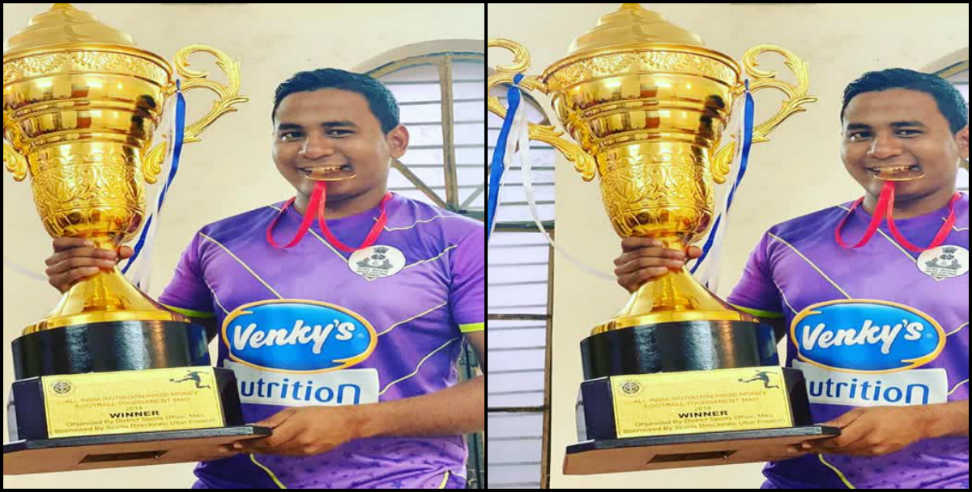 rahul kainta: Footballer from someshwar rahul kainta brought Uttarakhand special recognition