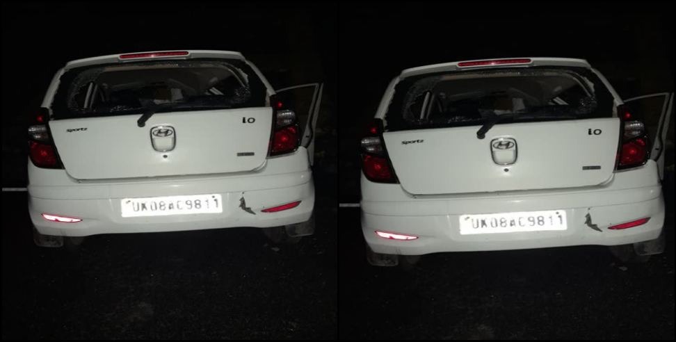 Rishikesh News: Car collided with wall in Rishikesh