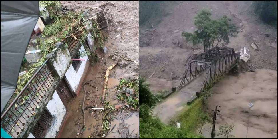Disaster in Rudraprayag: Heavy landslide in Badeth-Chenagad area in Rudraprayag