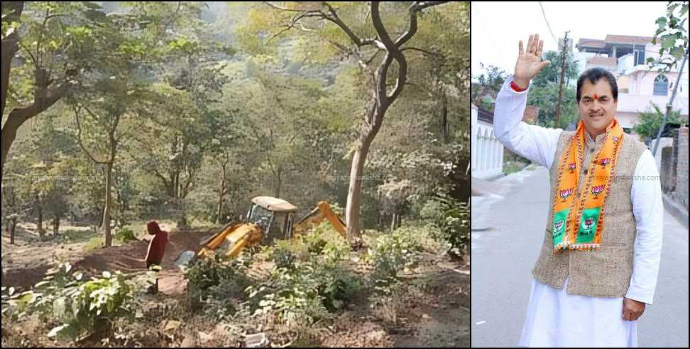 Forest department filed a case: Case against cabinet minister Prem Chandra Aggrwal son