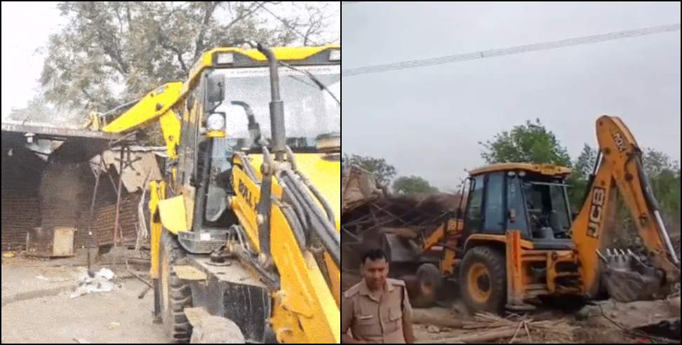 Haridwar bulldozer action: Bulldozer action on 47 illegal encroachments in Haridwar