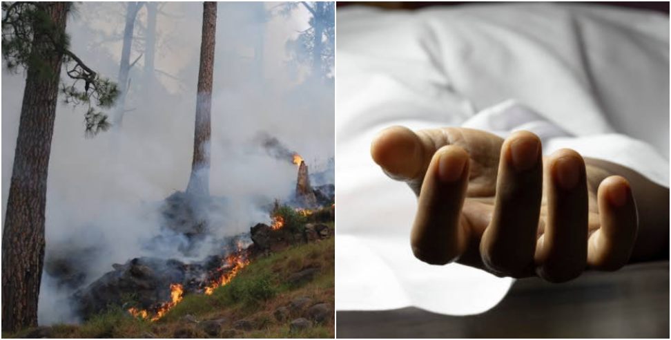 Forest Fire in Almora: A villager died while extinguishing a forest fire