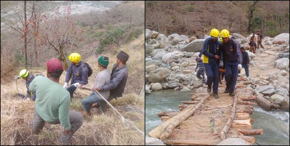 woman fell into deep ditch: Grass-Cutting Accident Leads to Woman s Death in Rudraprayag