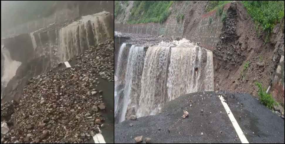 Dehradun Tehri Road: landslide on dehradun to tehri road