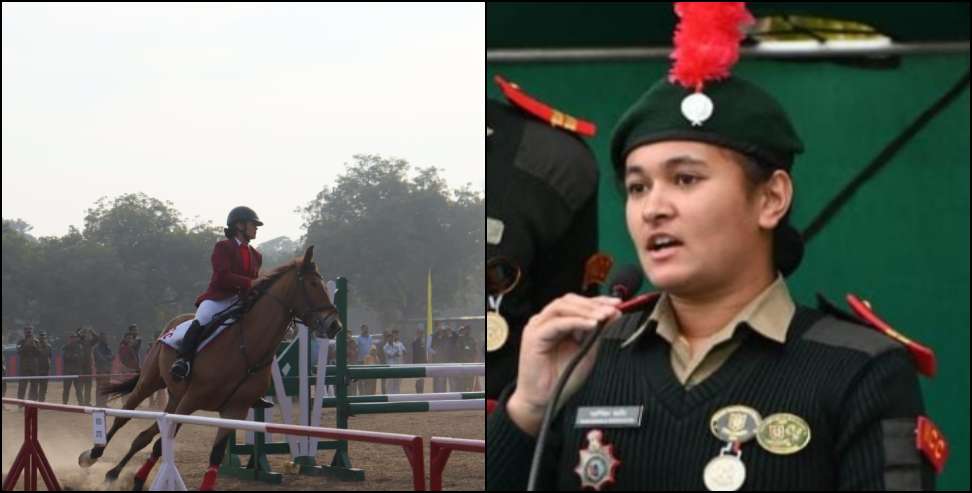 NCC घुड़सवारी प्रतियोगिता: Swarnika won gold medal in NCC equestrian competition