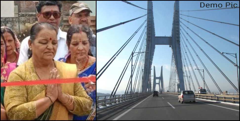 rudraprayag double lane bridge : Hat-Bashti double lane bridge over Mandakini in Agastyamuni