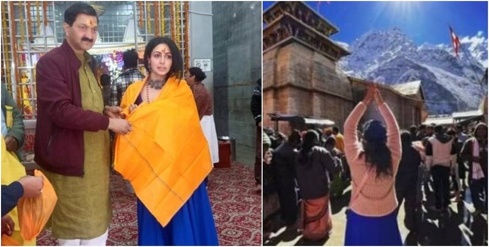 Nandini rai kedarnath: South Indian actress Nandini Rai in Kedarnath Dham