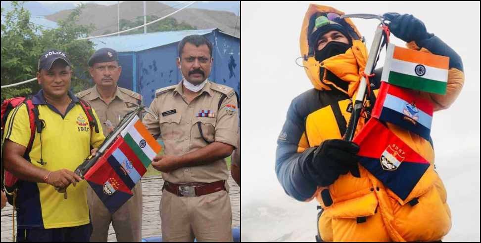 SDRF Jawan Rajendra Nath: SDRF Jawan Rajendra Nath conquers Mount Elbrus