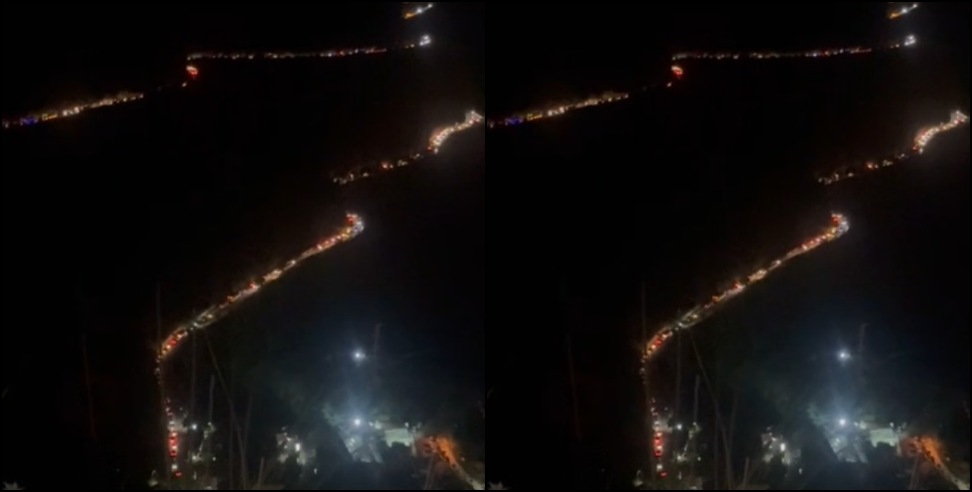 Landslide on Badrinath Highway: Wedding processions stuck due to traffic jam on Badrinath Highway