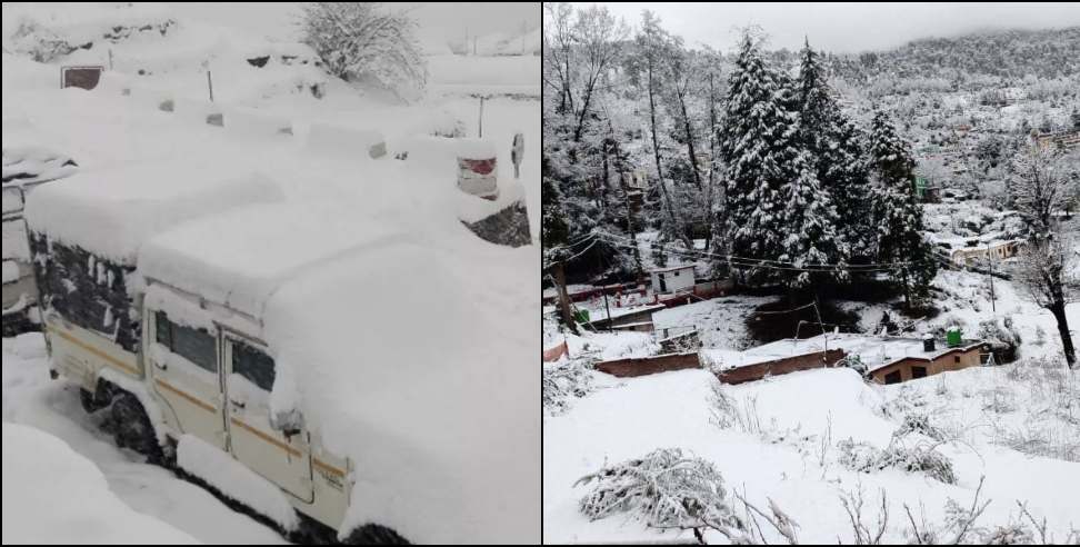 Snowfall in Uttarakhand: Red alert for snowfall in Uttarkashi