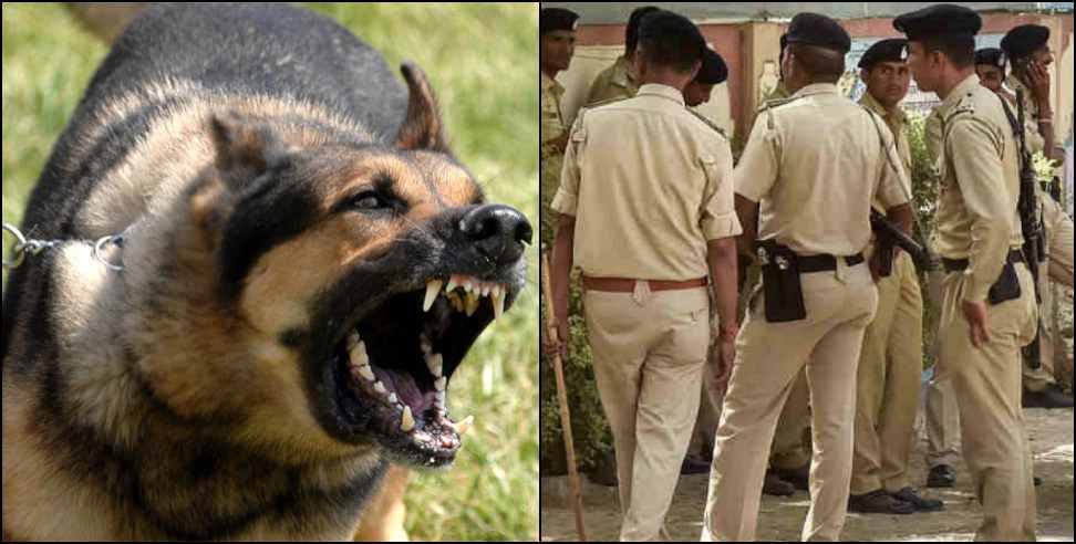 haridwar dog attack police: Pet Dog attack on police team in haridwar