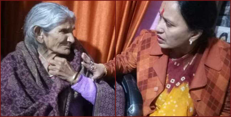 Haldwani: Son expels elderly mother from home
