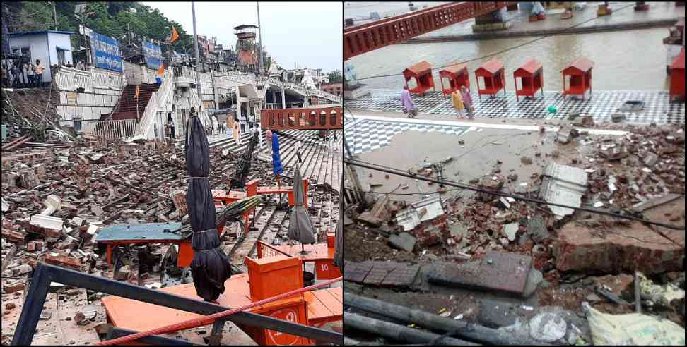 Haridwar News: Wall collapses in Har ki Paidi investigation report came