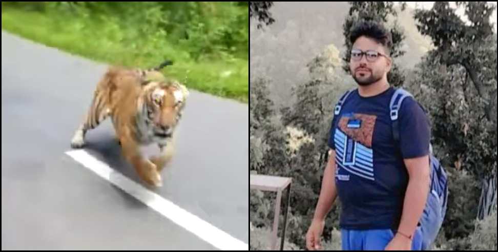 nainital bike tiger attack: Tiger attacked a young man sitting on a bike in Nainital