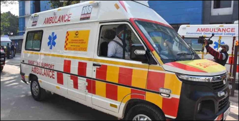 Drunk 108 ambulance driver Bageshwar: Drunk 108 ambulance driver left patient in Bageshwar