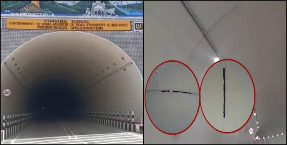 tehri chamba tunnel cracks: Cracks in Tehri Garhwal Chamba Tunnel