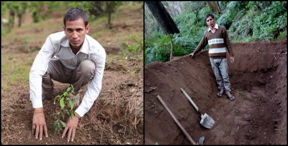 Nainital news: Chandan of okhalkanda creates his own jungle