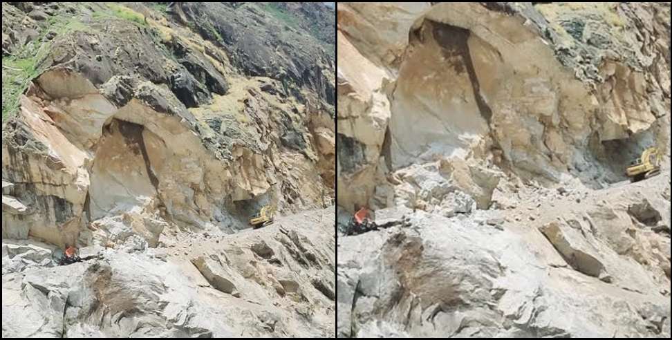 Ghatibagar-Lipulekh motor route: rock-broken on the Ghatibagar-Lipulekh motorway