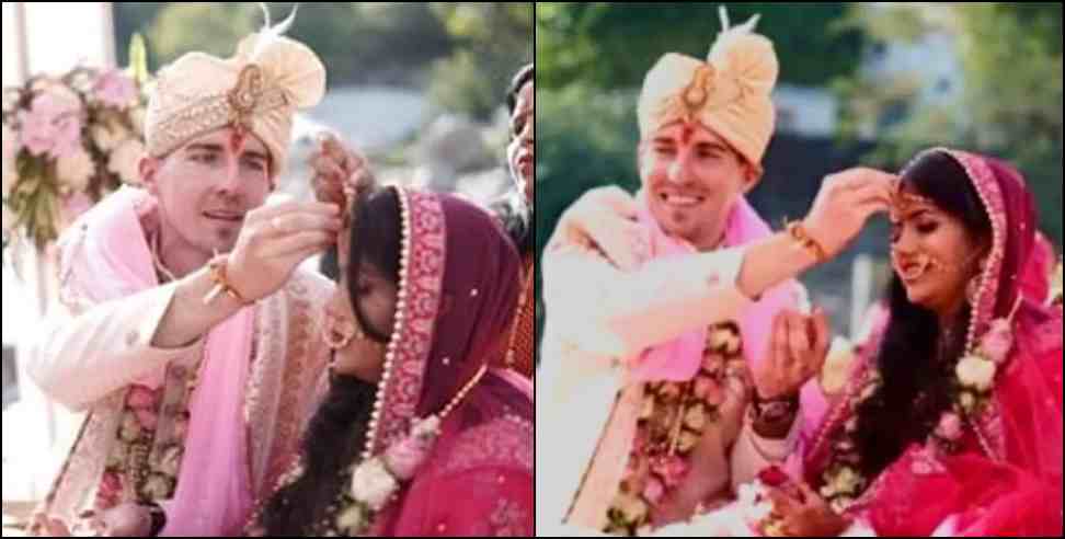 rishikesh prachi canada charlie wedding: Haridwar Prachi Wedding With Canada Doctor Charlie