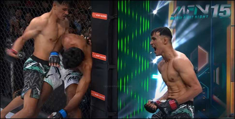 Digambar Singh Rawat knocks Abdul Kahaf out in MNF 15